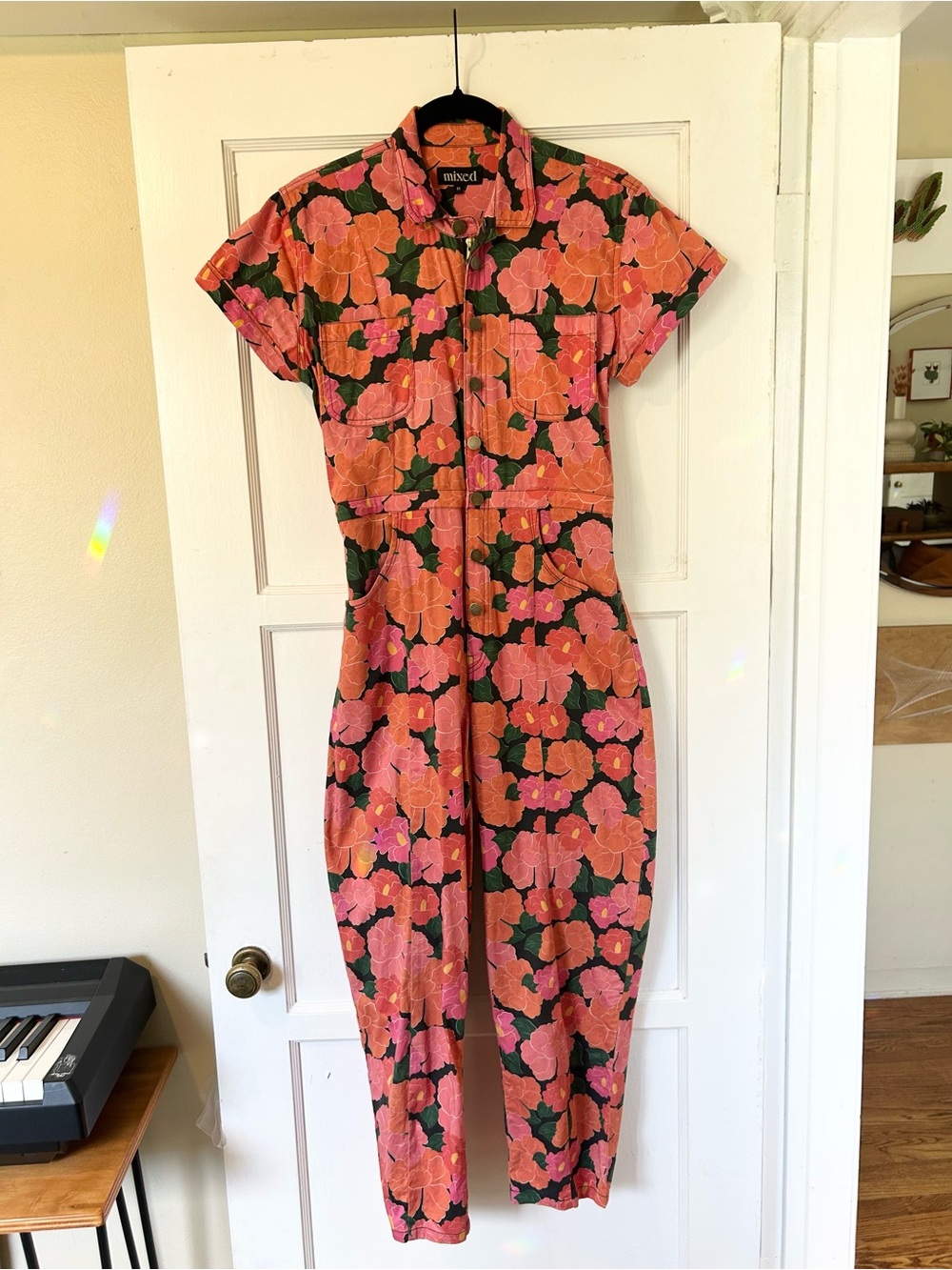 Mixed by Nasrin Classic Jumpsuit in Ruby